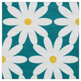 tecido com estilo daisy retro vintage de 60s