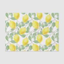 Tecido com limão bonito / Papel para Artesanato