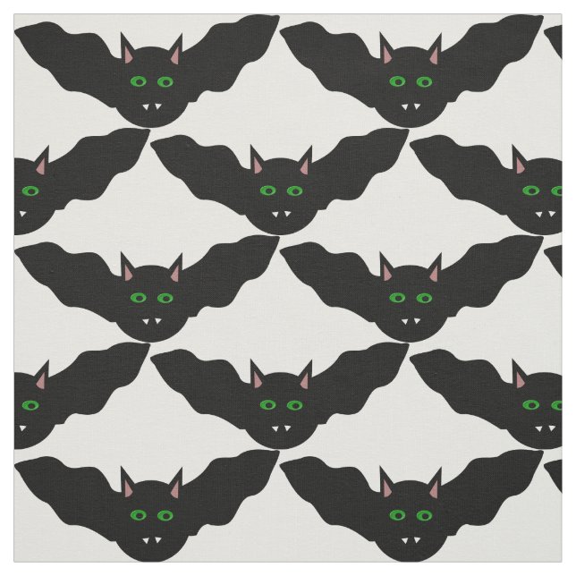 Tecido com padrão de Halloween de Gato de Vampiro (Modelo)