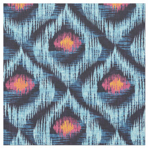 Tecido com padrão de ikat