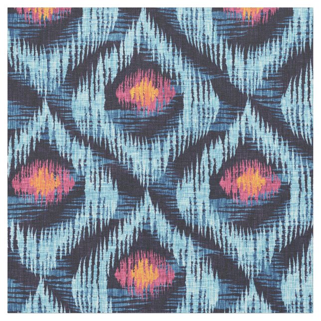 Tecido com padrão de ikat (Detalhe)