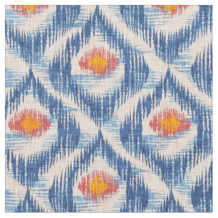 Tecido com padrão de ikat