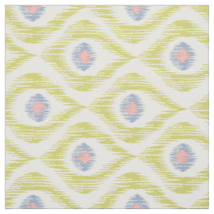 Tecido com padrão de ikat verde