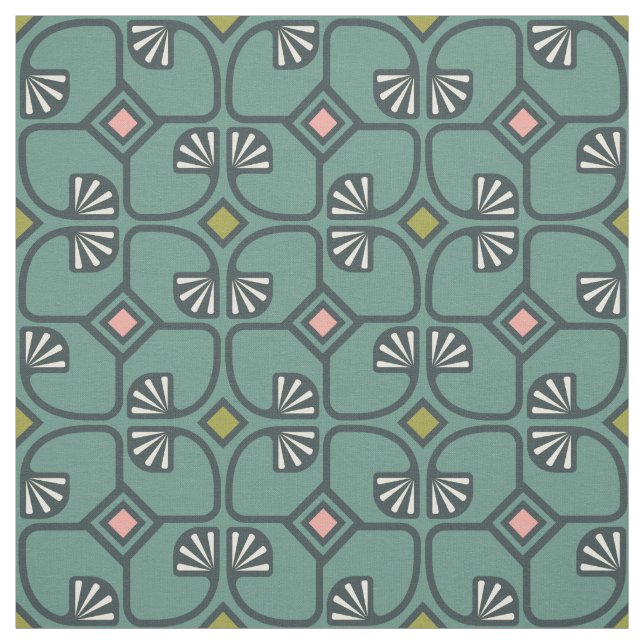 Tecido com teste padrão floral do vintage (Modelo)