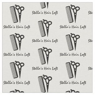 Tecido Comb Stylist para o cabeleireiro personaliz