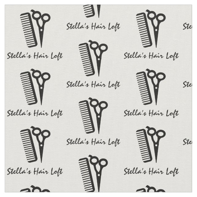 Tecido Comb Stylist para o cabeleireiro personaliz (Detalhe)
