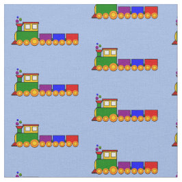 Tecido Comboio de carga do motor a vapor de bebê em azul