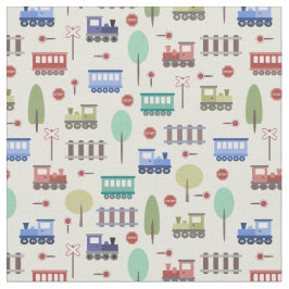 Tecido Comboio e ferrovia 