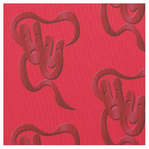 Tecido Comédia Tragedy Red Pima Cotton