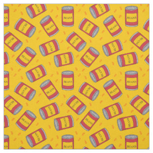 Tecido Comida De Feijão Feijão Com pop Art Patterada