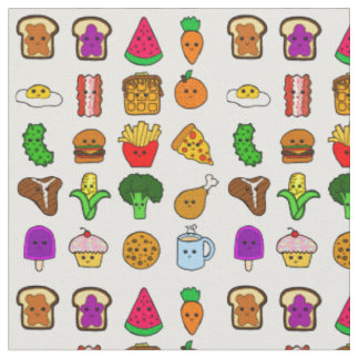 Tecido Comida de Kawaii