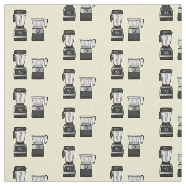Tecido Comida e ilustração do desenho do blender (Modelo)