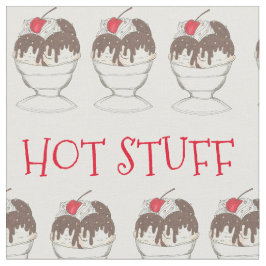Tecido COMIDA Sorvete Sundae Dia de os namorados QUENTE