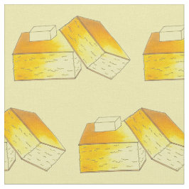 Tecido Comida Sul de Alma Cornpão Milho Pão Manteiga