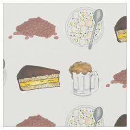 Tecido Comidas de Boston Feijão-Bico-de-vaca