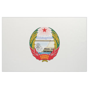 Tecido Comunista socialista de Juche do emblema da Coreia