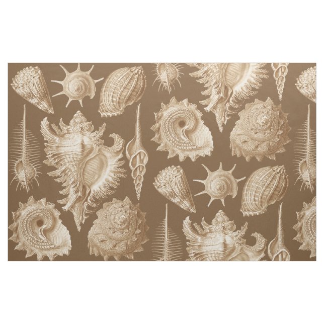 Tecido Conchas Antigas Vintage (Fat Quarter)