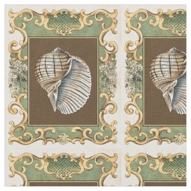 Tecido Conchas de Pequena Sereia (Detalhe)