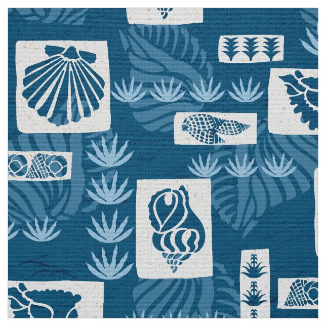 Tecido Conchas Submarinas de Kua Bay no Havaí (Modelo)