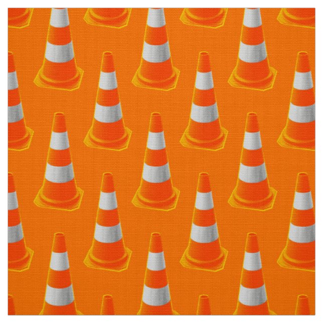 Tecido Cone de Tráfego com Listras Cinzas (Modelo)