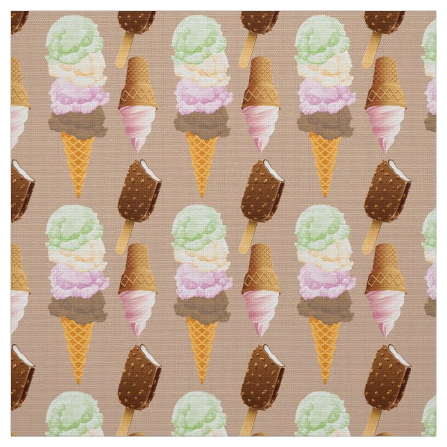 Tecido Cones de sorvete (Modelo)