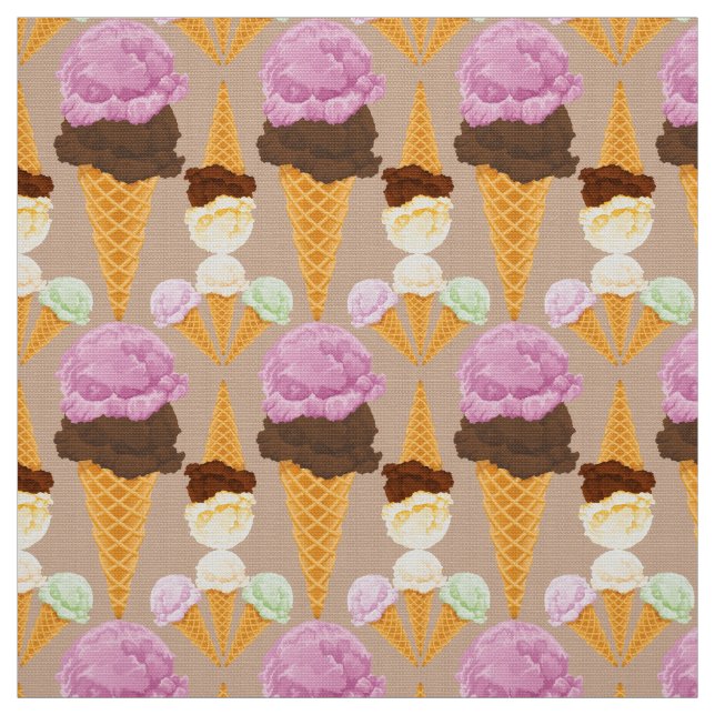 Tecido Cones de sorvete (Modelo)