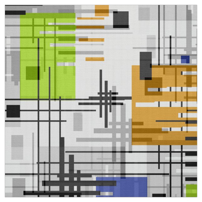 Tecido Cons revestidos de formas geométricas abstrato mod (Modelo)