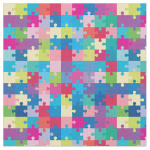 Tecido Consciência colorida do autismo do teste padrão 