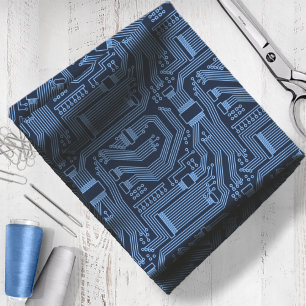 Tecido Conselho de circuito padrão azul ID245