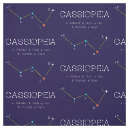 Tecido Constelação De Estrelas Cassioipeia