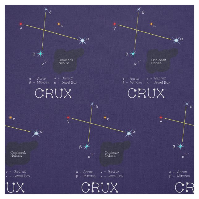 Tecido Constelação De Estrelas Crux Ou Cross (Modelo)