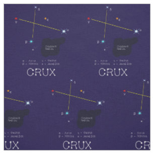 Tecido Constelação De Estrelas Crux Ou Crux