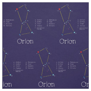Tecido Constelação De Estrelas Orion