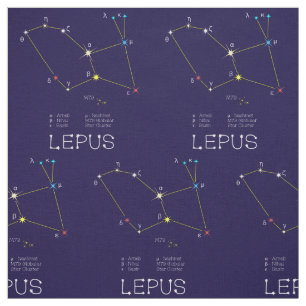 Tecido Constelação De Estrelas Ou Coelho
