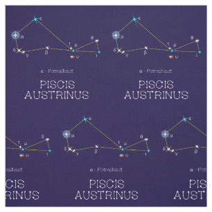Tecido Constelação De Estrelas Piscis Austrinus