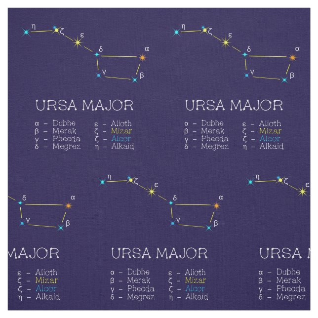 Tecido Constelação De Estrelas Ursa Major (Modelo)