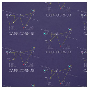 Tecido Constelação de Zodíaco Capricornus