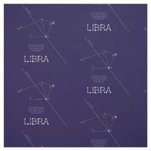 Tecido Constelação de Zodíaco Libra