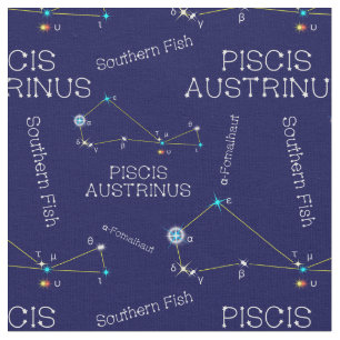 Tecido Constelação do hemisfério sul Piscis Austrinus