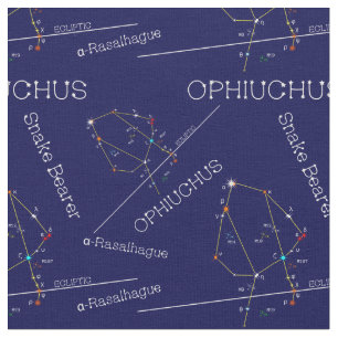 Tecido Constelação Zodiac Ophiuchus