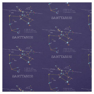 Tecido Constelação Zodiac Sagittarius
