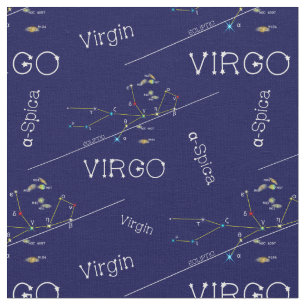 Tecido Constelação Zodiac Virgo