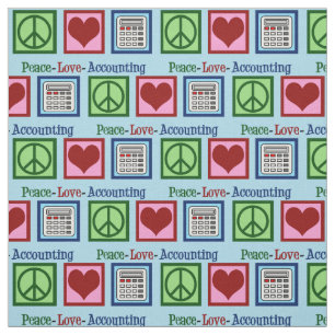 Tecido Contabilidade do Peace Love