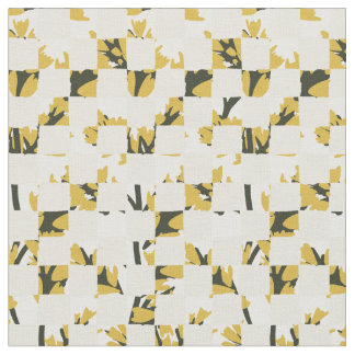 Tecido Contemporary flower mosaic quilt botanical mosaic 