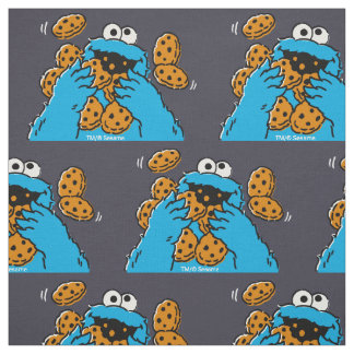 Tecido Cookie Monster Eating All the Cookies
