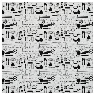 Tecido Cookware Kitchen Black White