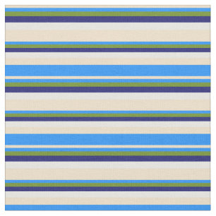 Tecido Cor branca, azul, verde, azul-meia-noite e branco