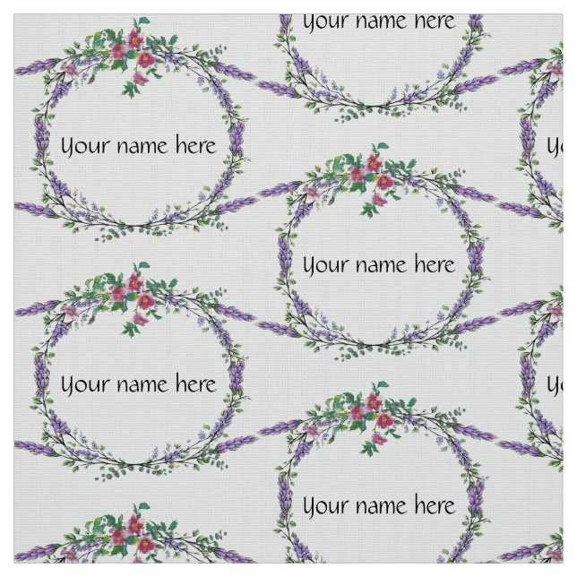 Tecido cor d'água rosas de eucalipto lavanda roxa (Modelo)