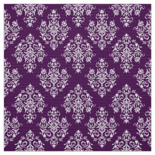 tecido Cor damasco branco barroco ornamentado