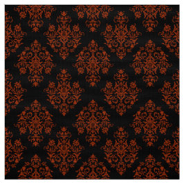 tecido Cor damasco preto Barroco ornamentado